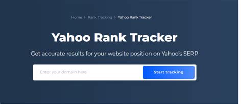 yahoo rank tracker|Yahoo Search .